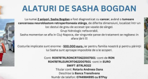 DONAȚI ȘI SALVAȚI-L PE SASHA BOGDAN, un băiețel de numai 2 anișori, care luptă pentru viața lui, după ce a fost diagnosticat cu cancer, având o tumoare canceroasă, o boală foarte gravă. (FOTO)