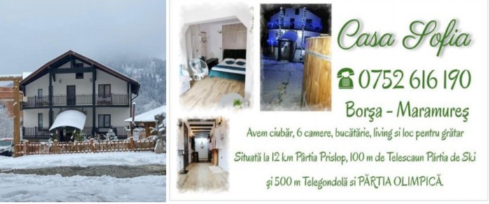 Casa Sofia din stațiunea turistică Borșa, jud. Maramureș, este un loc de vis unde să vă petreceți un sejur de vacanță de neuitat, alături de prieteni și cei dragi,  având parte de confort și ospitalitate. (EXCLUSIV- GALERIE FOTO)